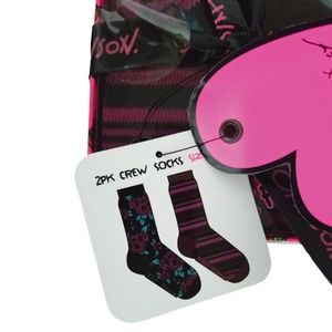 Betsey Johnson Accessories - 🆕 Betsey Johnson 2pk Crew Socks Betsey Johnson Accessories - 🆕 Betsey Johnson 2pk Crew Socks